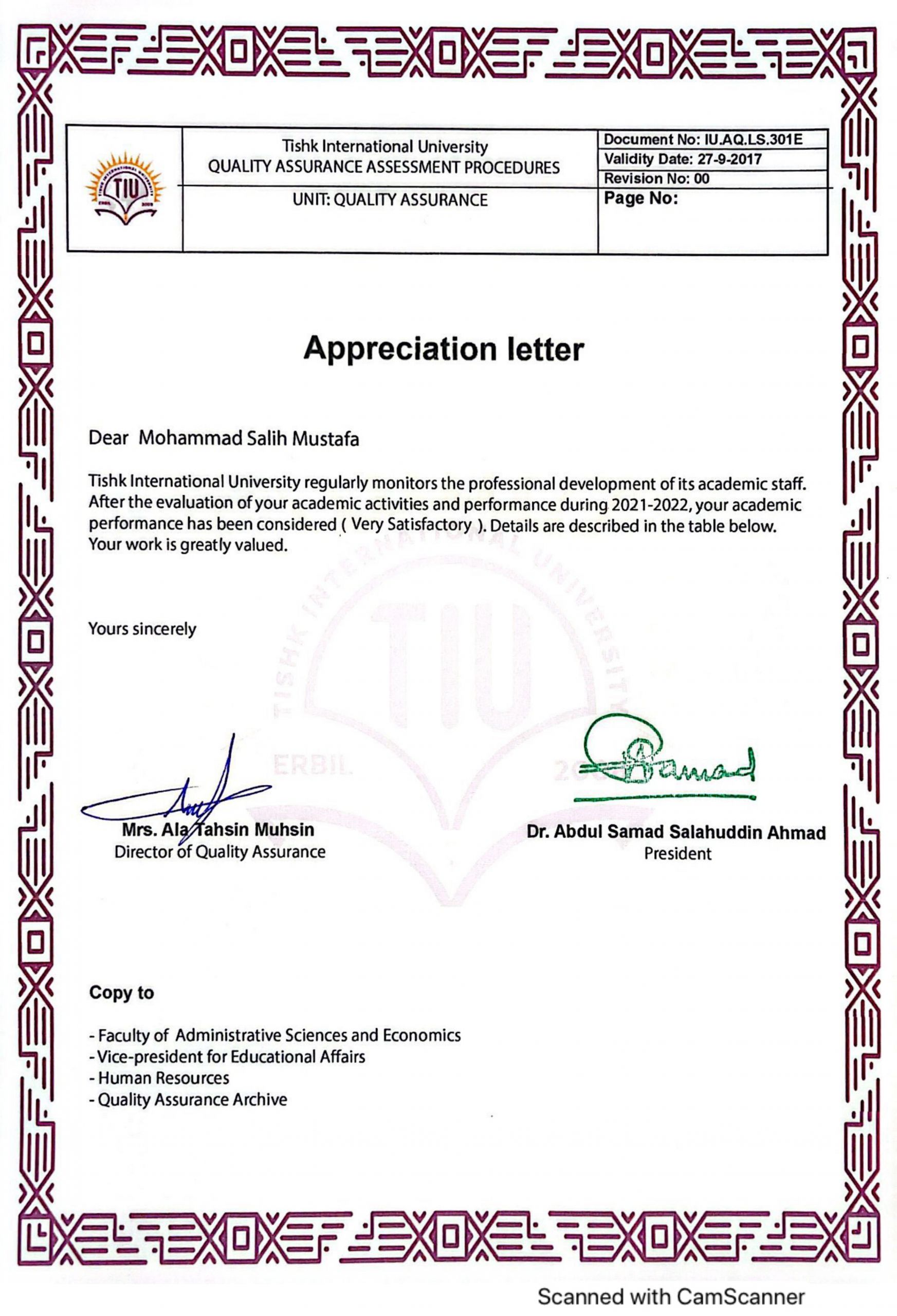 Tishk International University | International Department