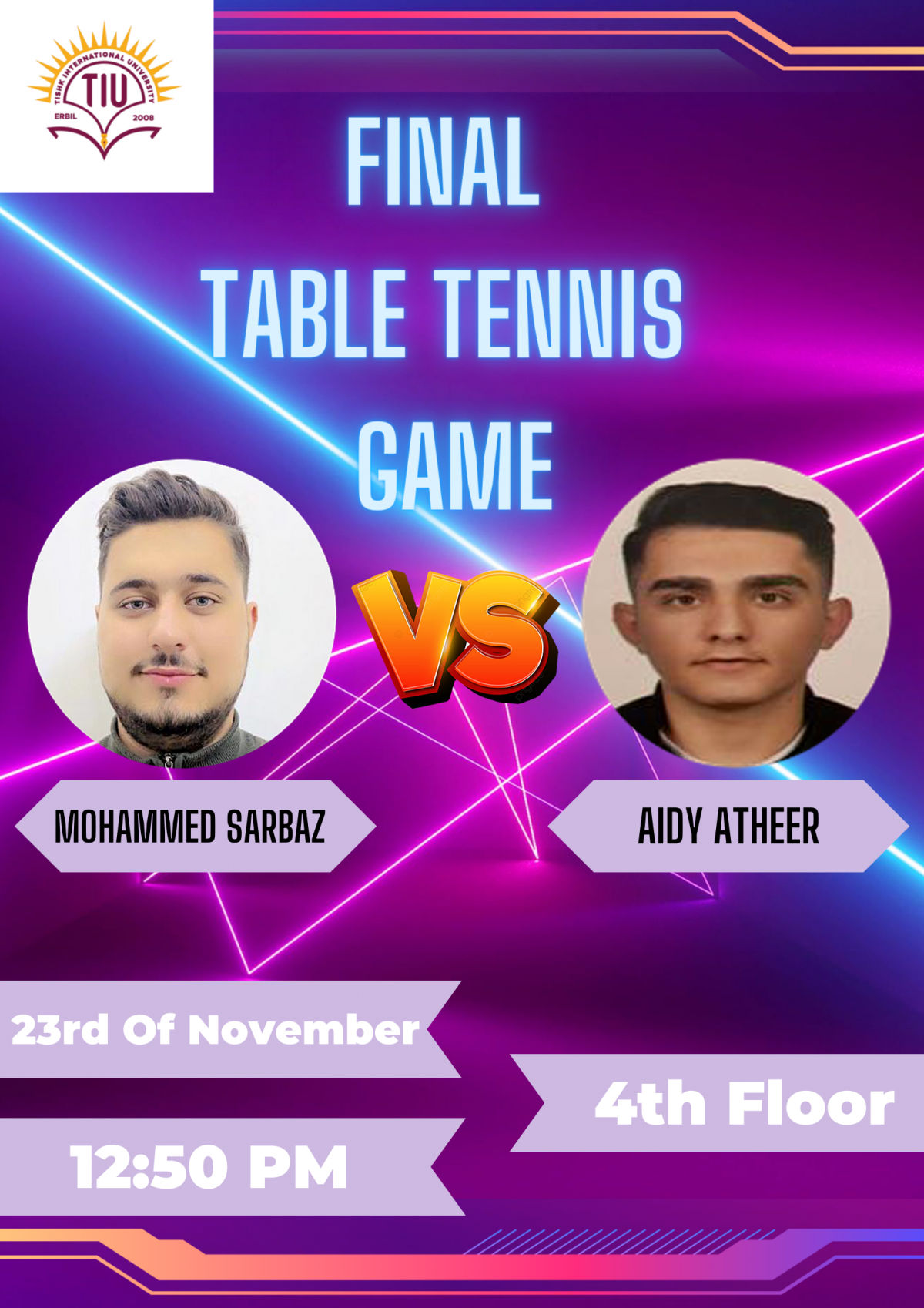 Table Tennis Final TIU
